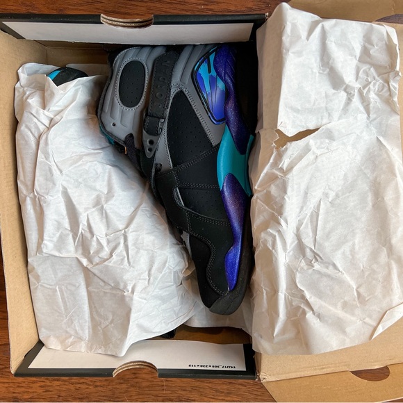 NIB ✨ Nike Air Jordan 8 Retro ‘Aqua’ GS | Size 6.5y 8w - Picture 12 of 12